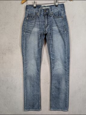 BKE Carter Straight Jeans Mens Size 26R Medium Wash Stretch Denim